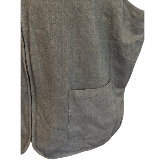 Vintage Bruno Dark Green Men’s Zip Vest Size Large - Picture 4 of 5